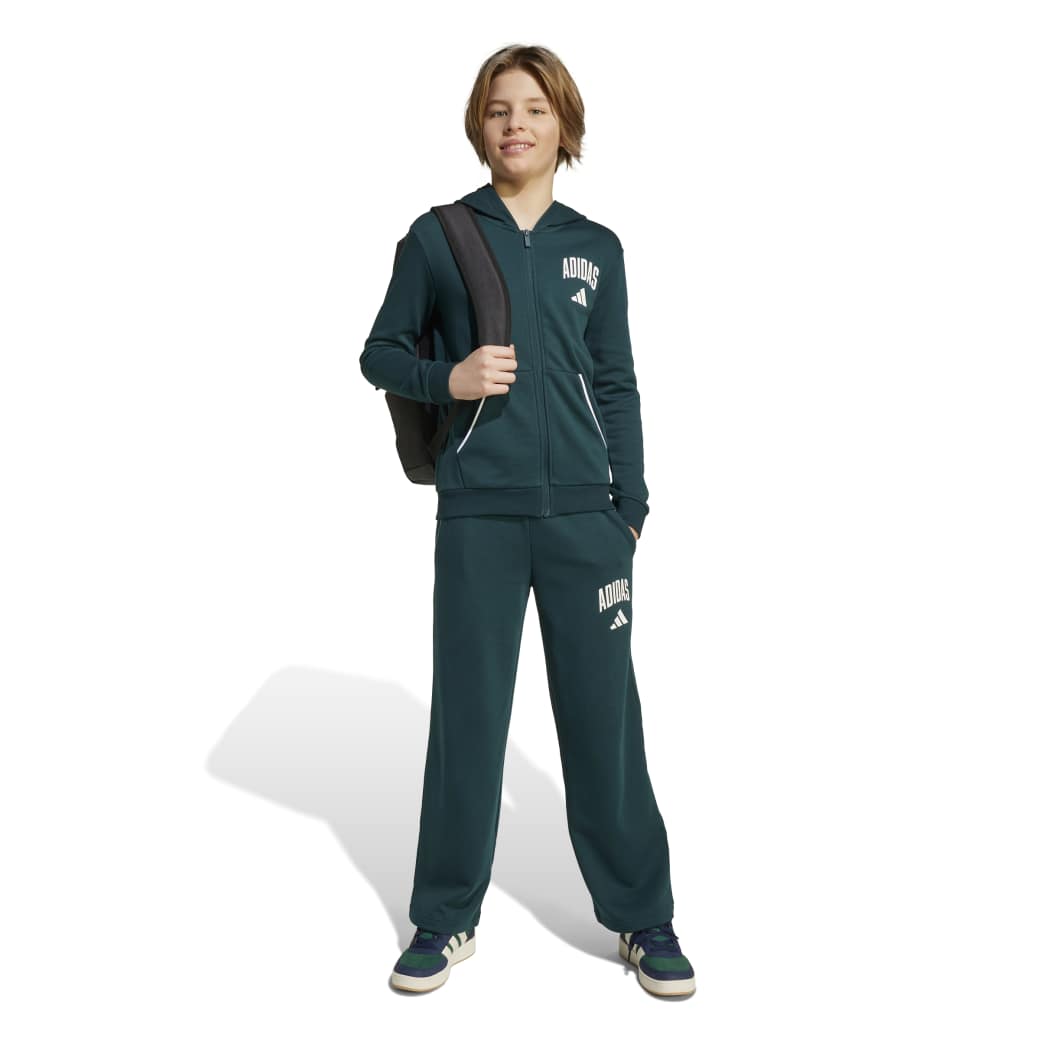 Adidas Jaqueta JW2389 INF COLEGIATTE JUNIOR Aurora IvyWhite Algodao -4- -1-
